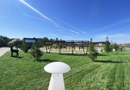 КП «Грибоедово»: благоустройство въездной зоны продолжается