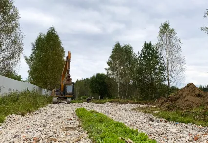 В КП «Каретный ряд» ведутся работы по благоустройству дорожной инфраструктуры