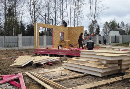 Развитие инфраструктуры КП «Каретный Ряд»: строительство въездной группы.