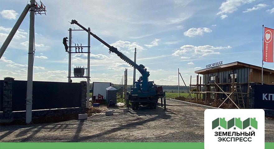 Монтаж трансформатора в поселке «Регата»