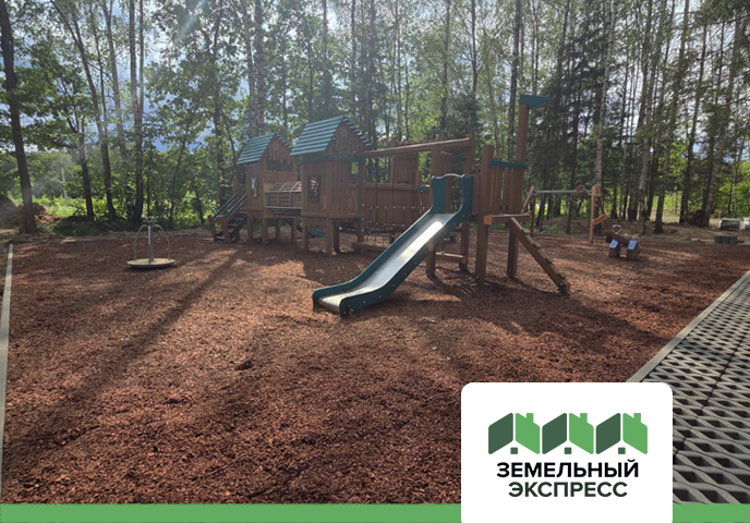 В поселке "ПриЛесной﻿" подходят к концу работы в зонах общего пользования