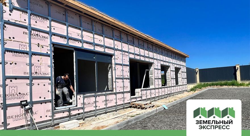 Работы по строительству въездной группы «Фаворит»