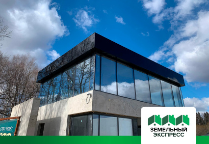 Коттеджный посёлок "Триумфальный" финальный этап работ строительства офиса продаж.