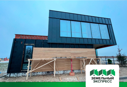 Посёлок бизнес-класса "Грибоедово" монтаж фасадного планкена