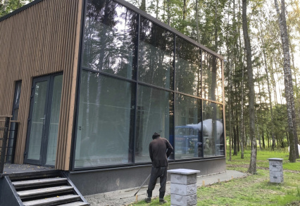 КП «ПриЛесной» — благоустройство дома охраны продолжается