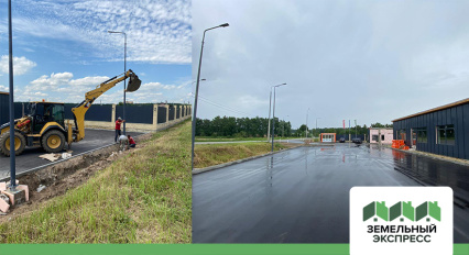 Установка столбов освещения в поселке «Фаворит»