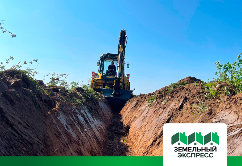 Нарезка кюветов внутрипоселковых дорог в поселке «Калина»