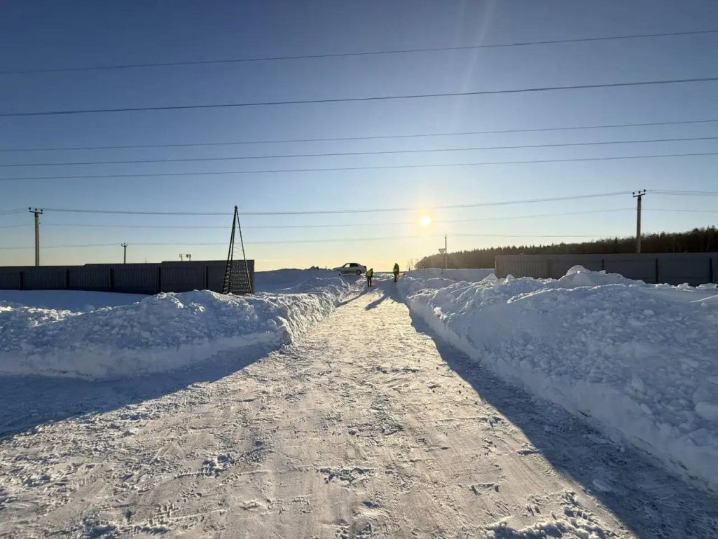 КП «Артёмово ИЖС»: расчищена подъездная дорого и въездная группа