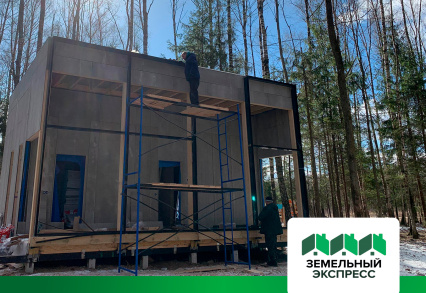 Посёлок бизнес-класса "ПриЛесной" продолжение работ по строительству дома охраны