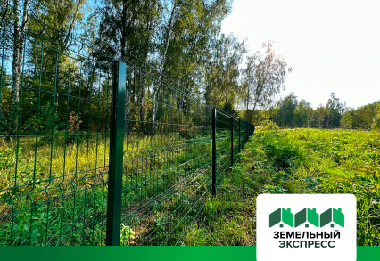 Установка забора по периметру поселка "Лесной Остров"