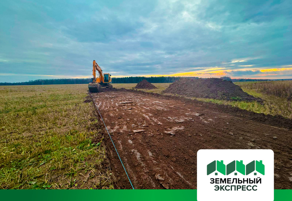 Приступили к нарезке внутрипоселковых дорог в "Растуново ИЖС"