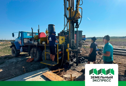 Бурение скважины для воды на въездной группе поселка "Новое Растуново"