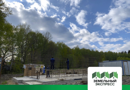 Строительство въездной группы в поселке "Триумфальный"