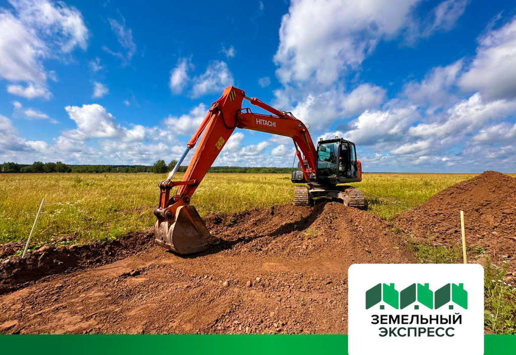 Нарезка внутрипоселковых дорог в поселке «Калина»