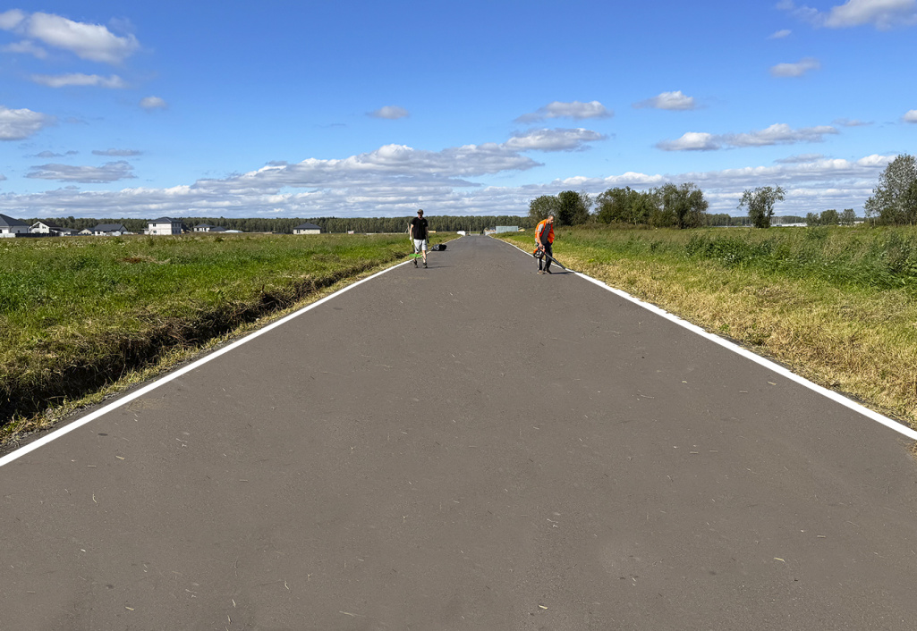 КП «Новое Растуново»: плановые работы по поддержанию порядка на дорогах