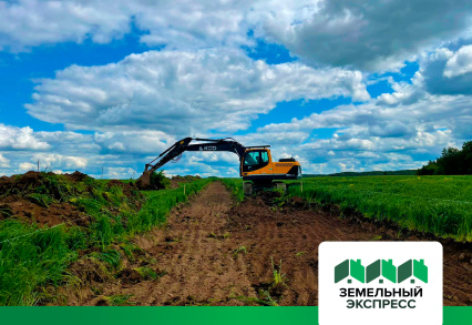 Нарезка внутрипоселковых дорог в поселке «Брусникино»